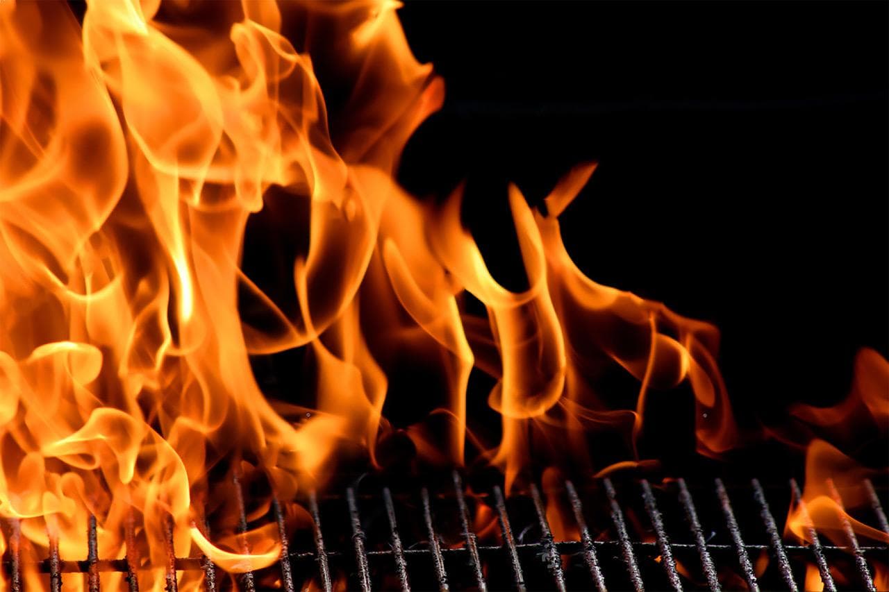 BBQ flame